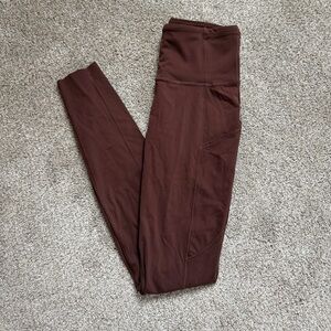 Lululemon athletica fast and free brown leggings